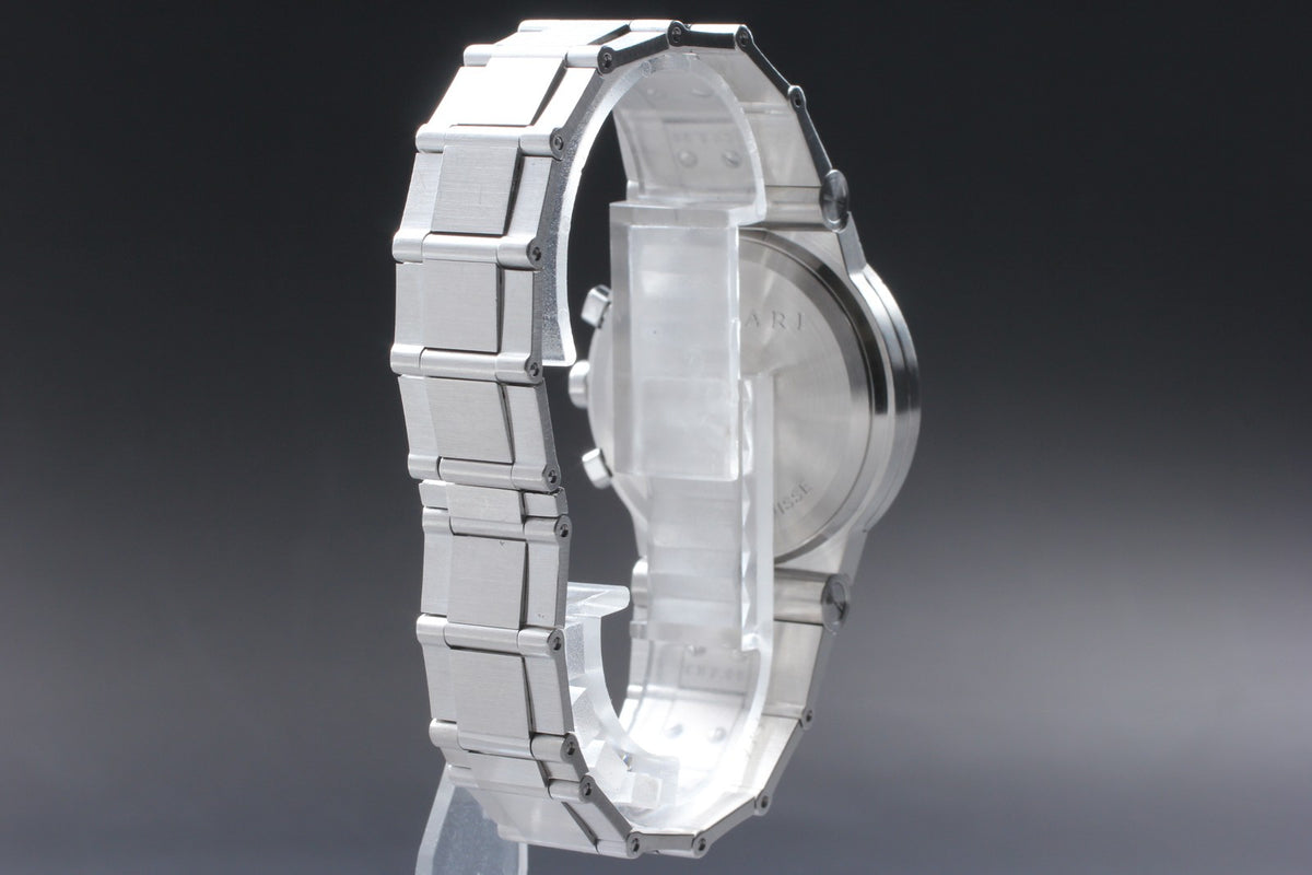 overhauled BVLGARI Bvlgari Diagono CH35S White Quartz Men's Watch 36mm JAPAN Box