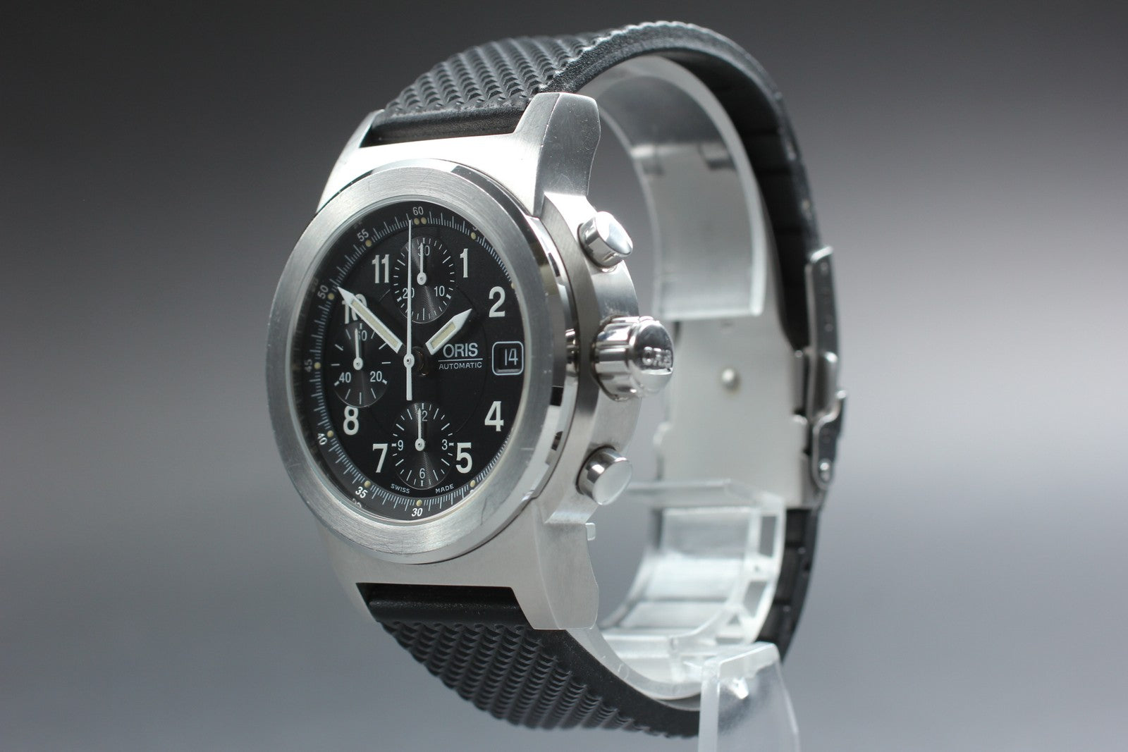 Vintage Exc+5* ORIS Big Crown 7511 Automatic Men's Watch Chronograph 42mm JAPAN