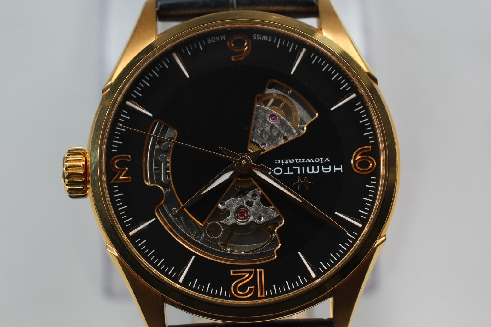 Hamilton Jazzmaster H327350 Automatic Black Dial Men's Watch 41mm JAPAN Box