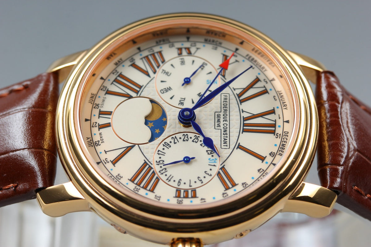 Overhauled FREDERIQUE CONSTANT FC-270X3P4/5/6 Quartz Men's Watch 38mm From JAPAN
