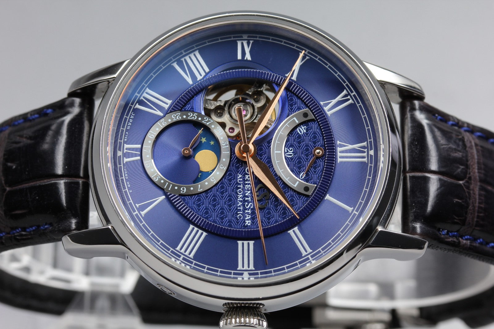 ORIENT Star Mechanical Moonphase RK-AM0006L Automatic Men's Watch 41mm JAPAN