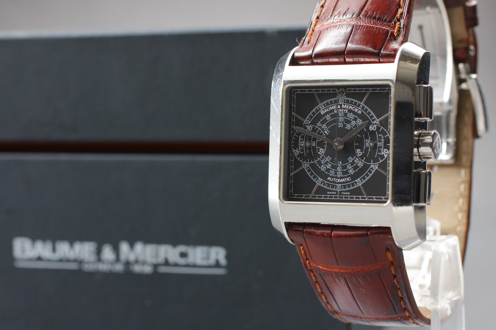 BAUME&MERCIER Hampton 65530 Automatic Black Dial Men's Watch 34mm JAPAN Box