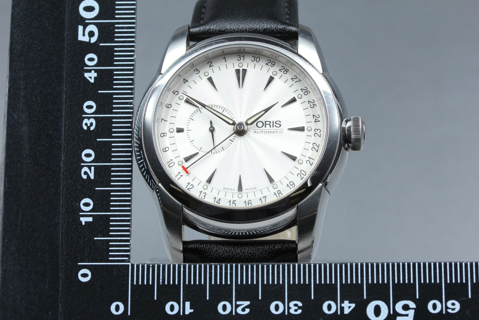 ORIS Artelier 7545 Silver Dial Automatic Small Second Men's Watch 44mm Exc+5 JP