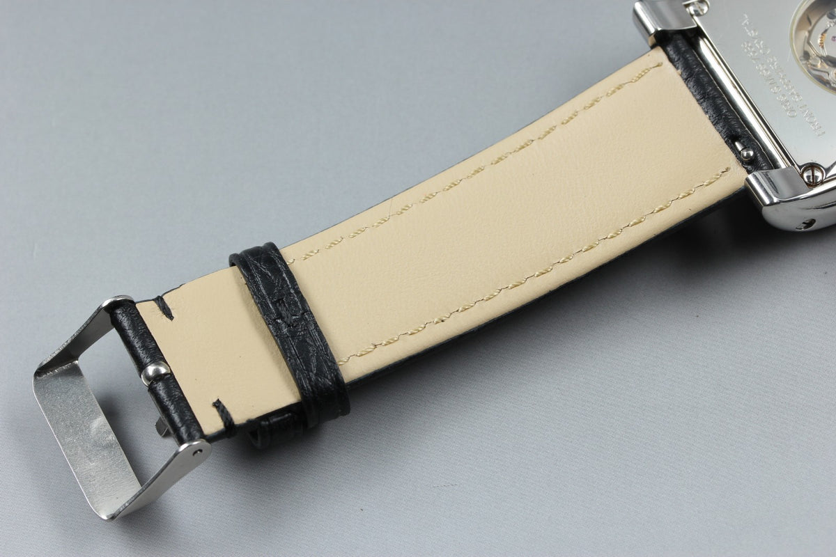ORIS Miles Rectangular 7528 Day Date Silver Black 33mm Automatic Men's Watch