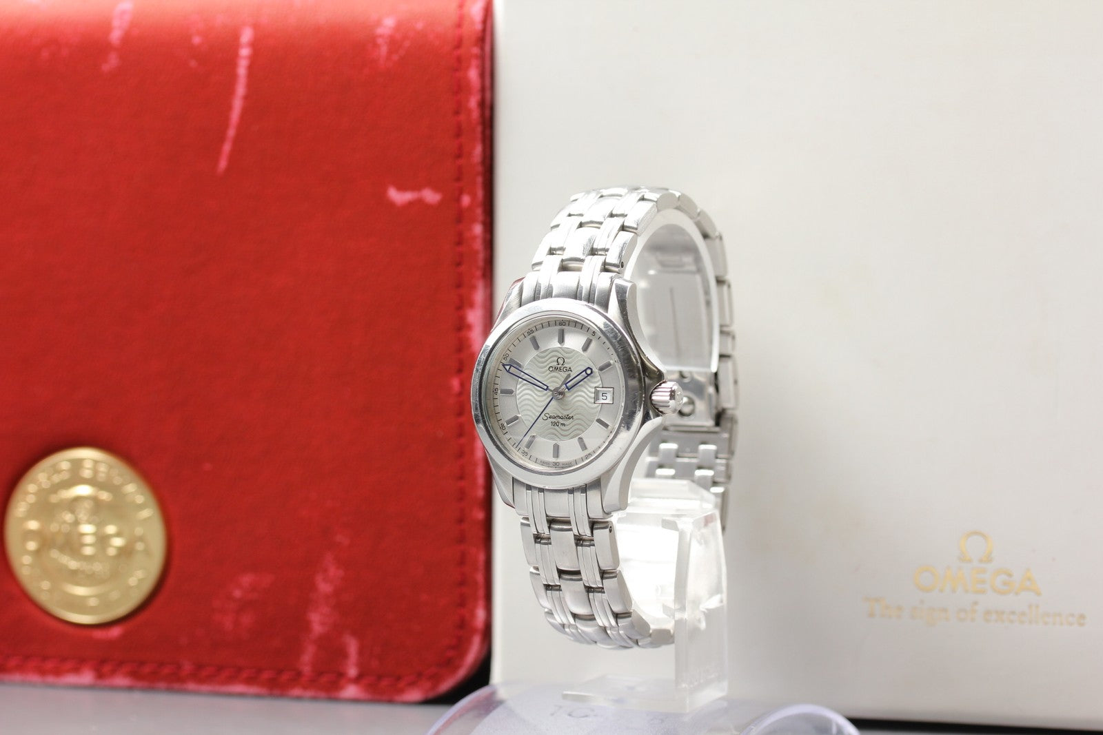 OMEGA Seamaster 2571.31 Quartz Silver Dial Women's Watch 29mm JAPAN Box