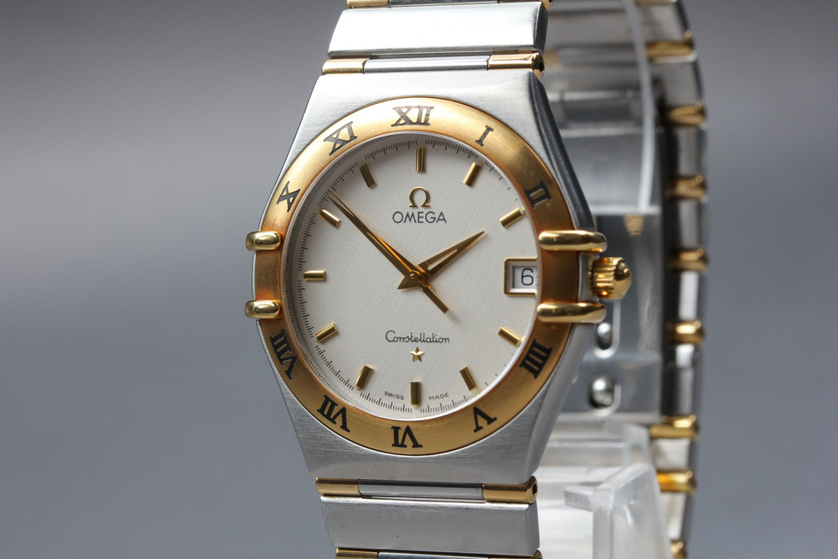 New Batt Vintage OMEGA Constellation 1312.3 Quartz Men's Watch 33mm From JAPAN