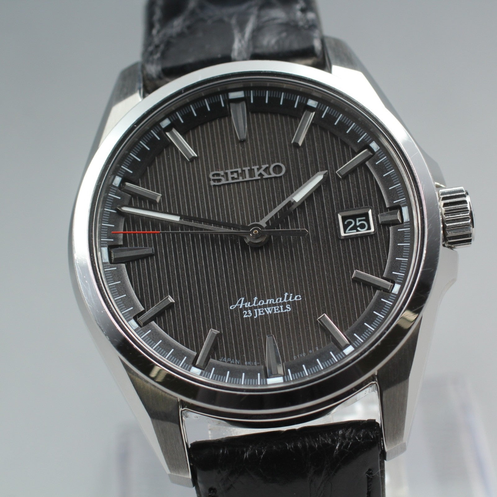 Exc+5*Box SEIKO Presage 6R15-02M0 SARX015 Black Men's Automatic Watch 40mm JAPAN