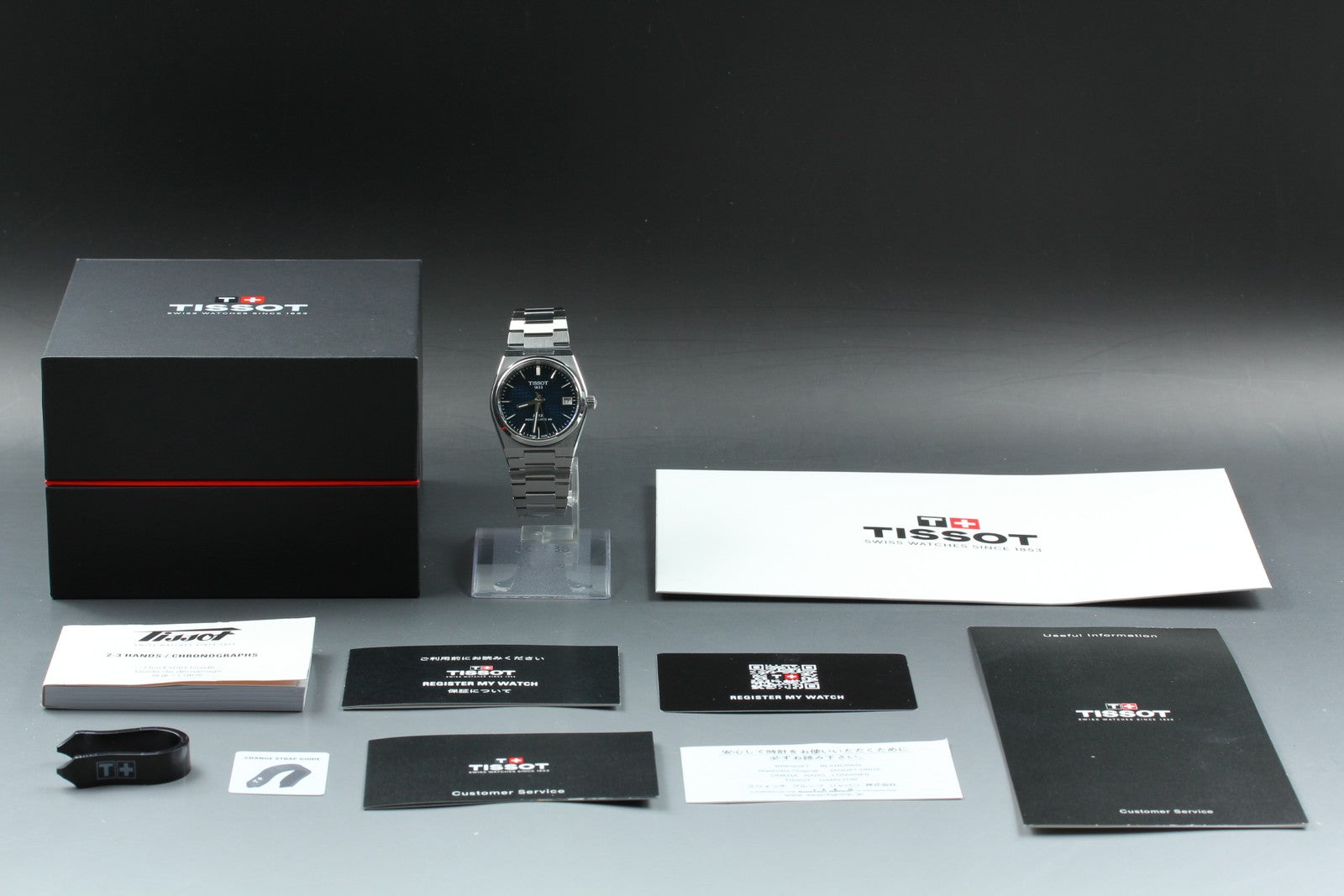 Tissot PRX Powermatic 80 T137207A Automatic Blue Dial Men's Watch 35mm JP JAPAN