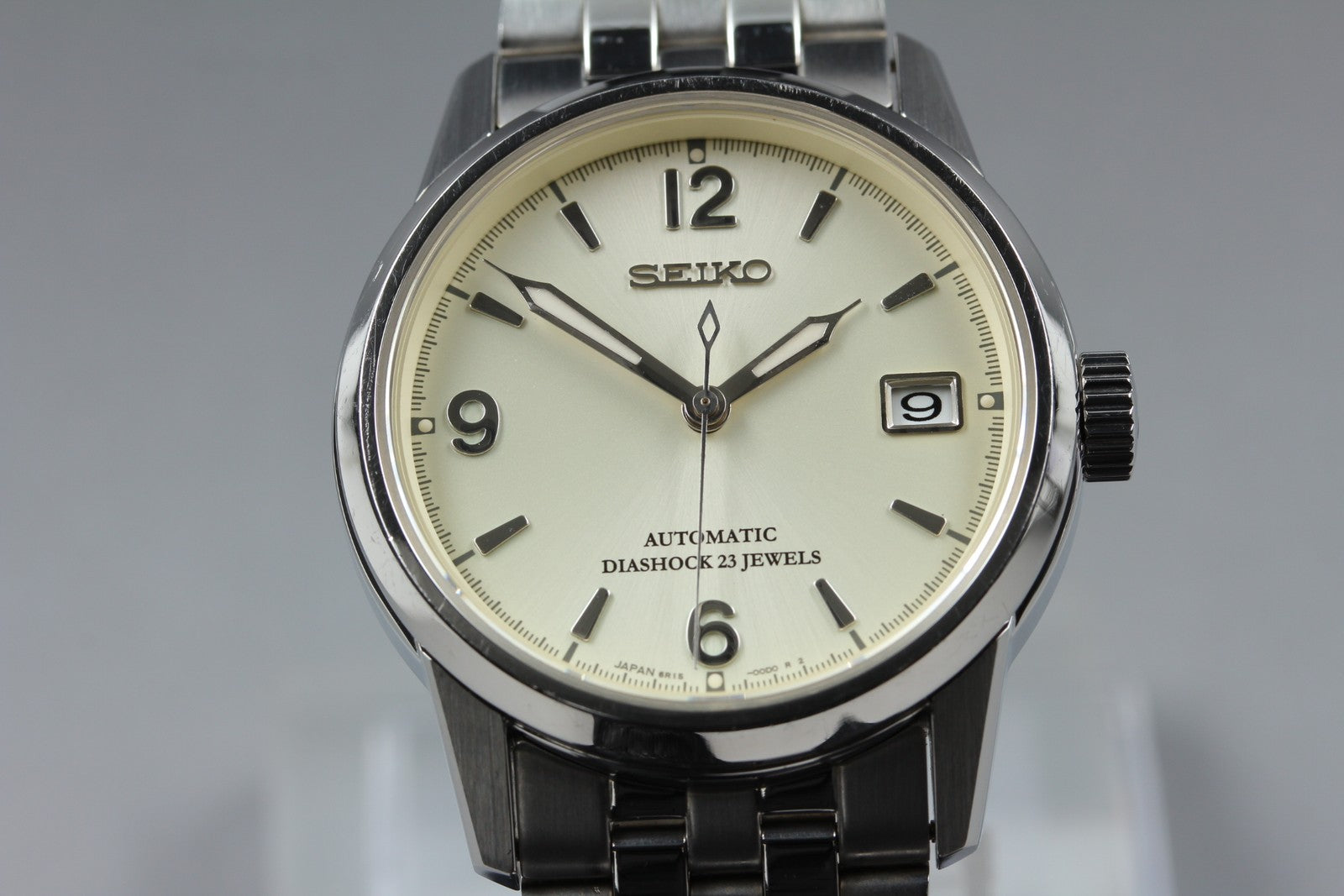 SEIKO SPIRIT 6R15-00B0 SCVS009 Date 36mm Automatic Men’s Watch JAPAN