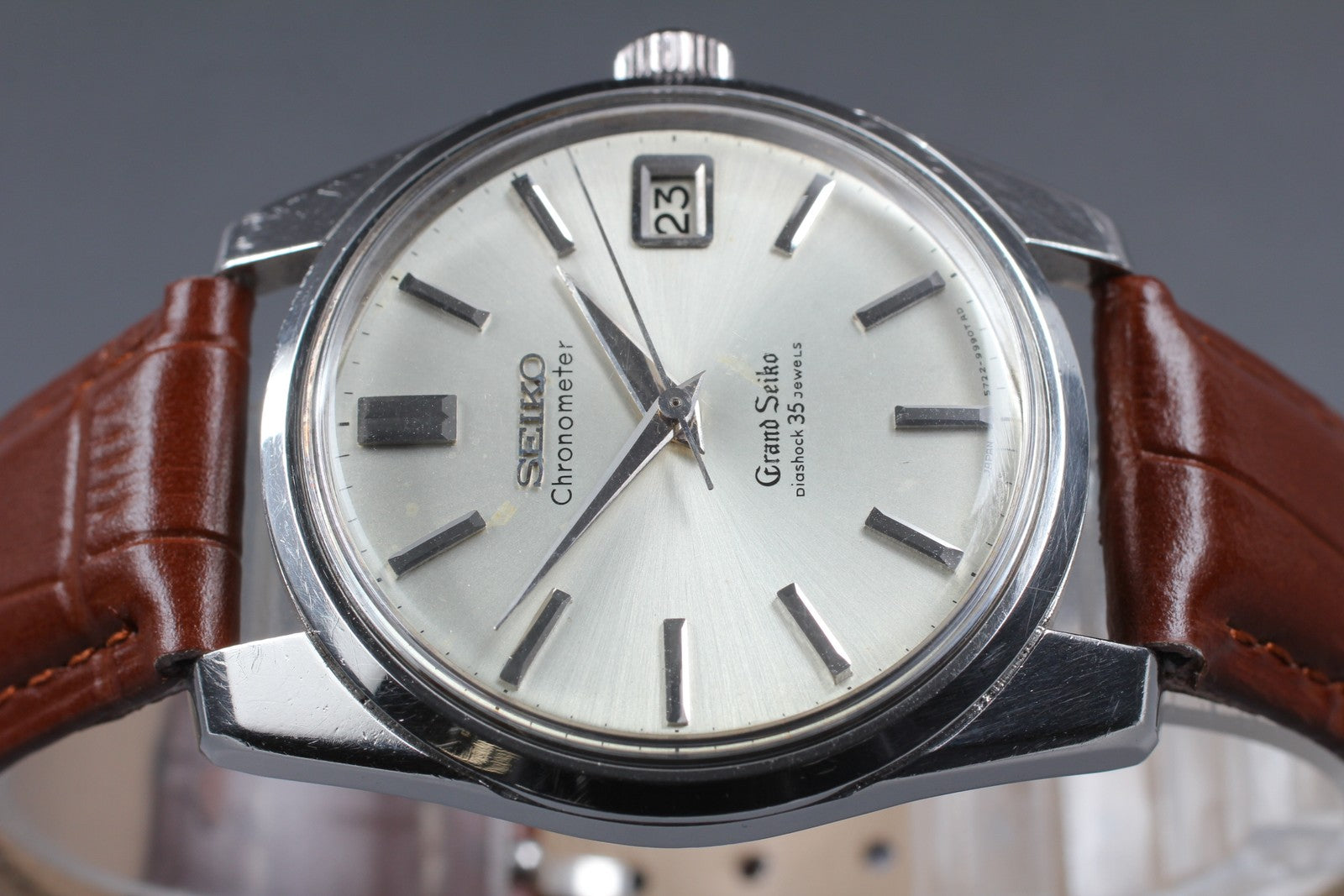 Overhauled Vintage Grand Seiko 2nd Model 5722-9990 Manual Silver Men's Watch JP