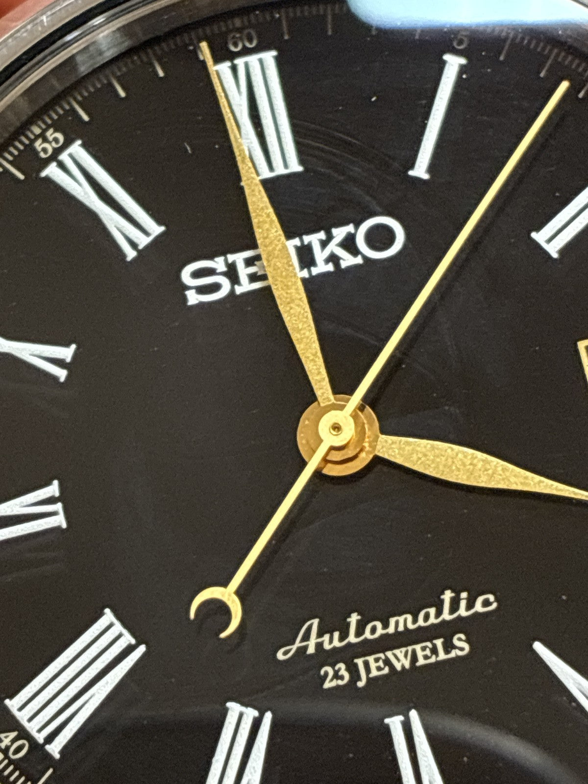 SEIKO 6R15-03E0 SARX029 Presage Black Dial Automatic Date Men's Watch 40mm Exc+5