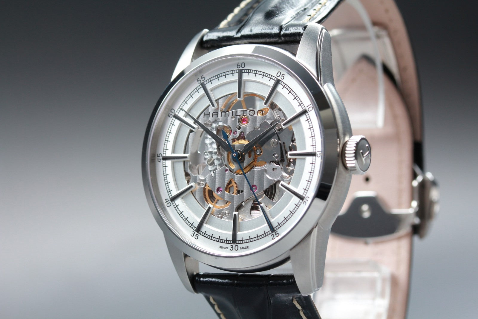 HAMILTON Rail road H406550 H600405101 Automatic Men's Watch 41mm JAPAN Exc+5*Box