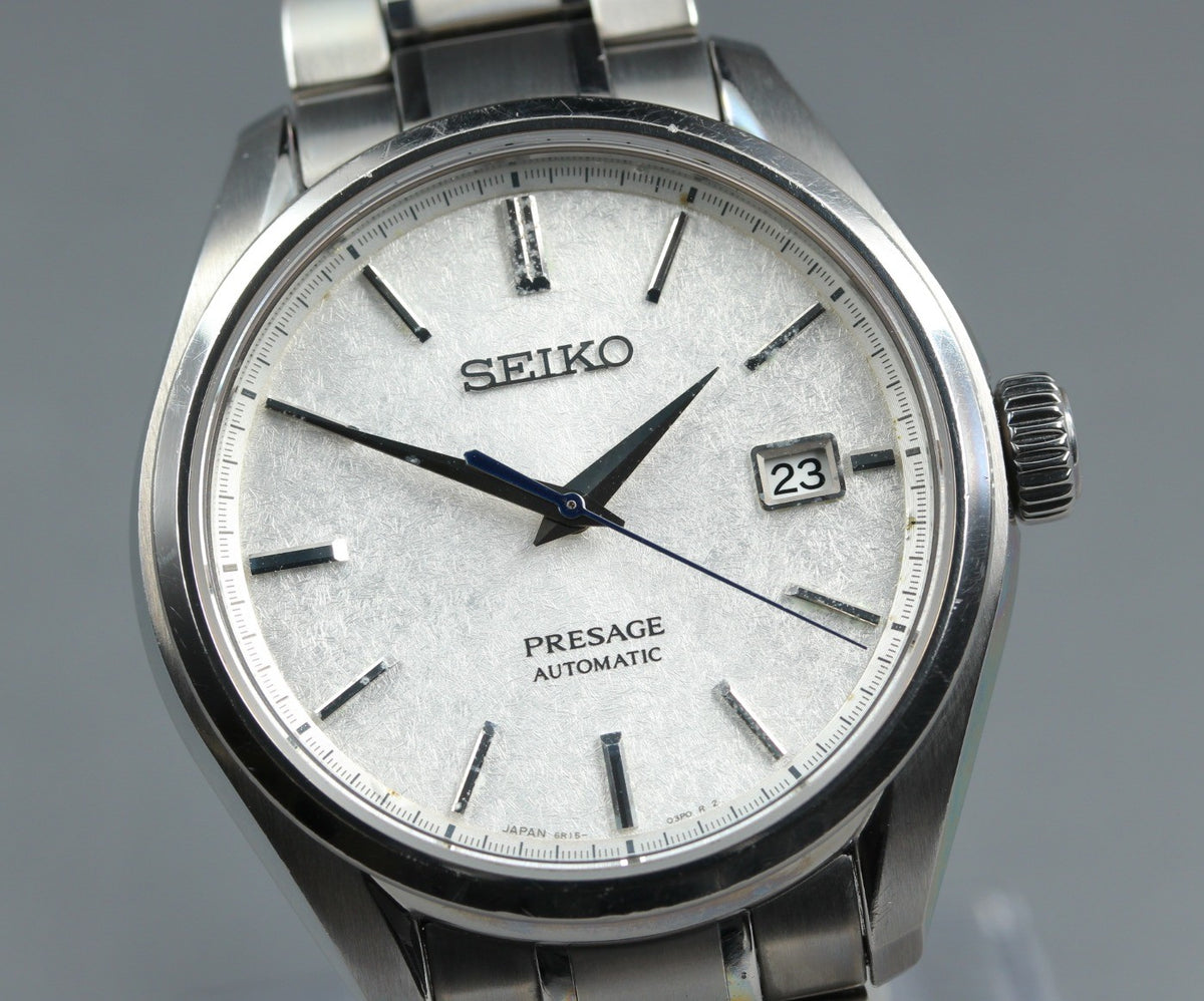 SEIKO PRESAGE 6R15-04A0 SARX055 White Snowflake Titanium AT Men's Watch JAPAN