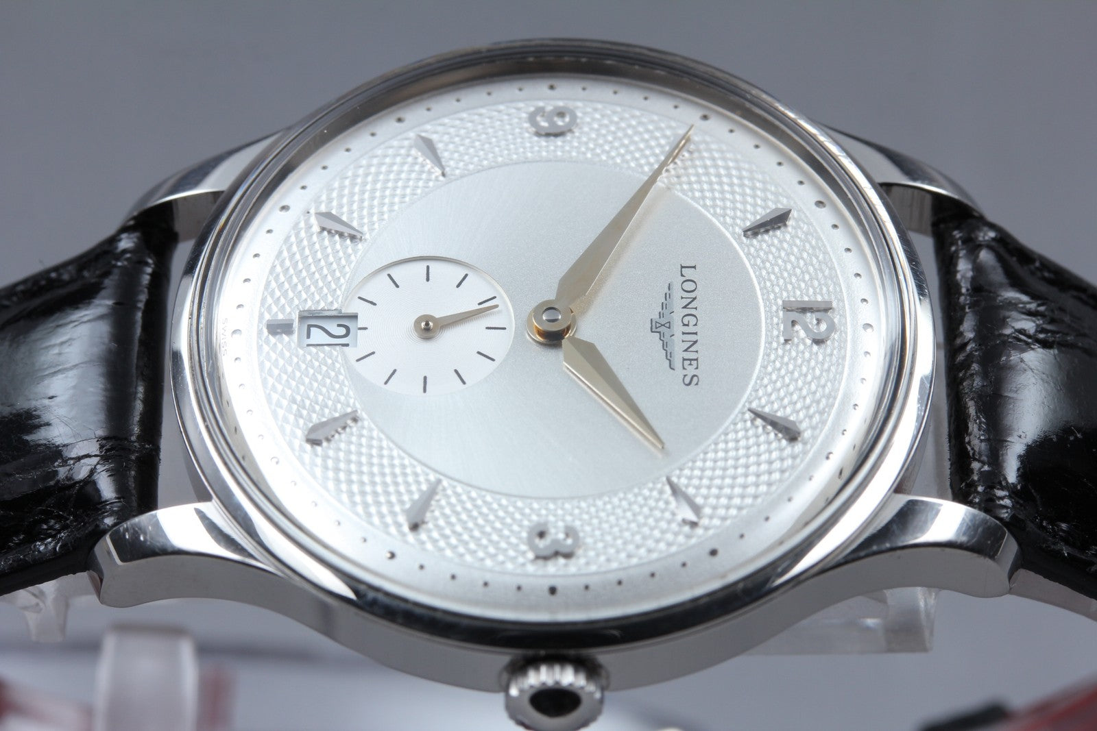 LONGINES Longines Grand L4.685.4 Silver Automat Men's Watch 35mm From JAPAN