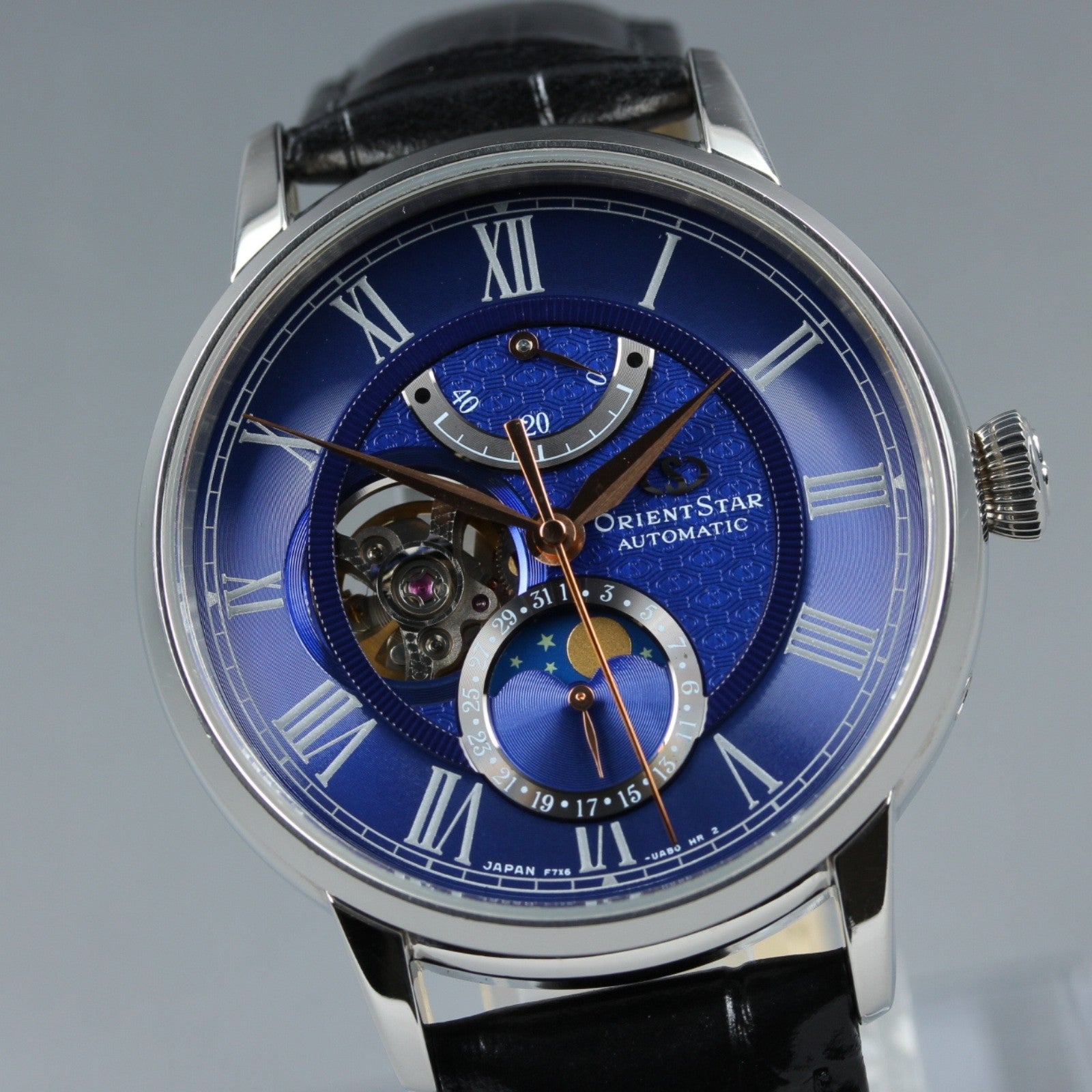 ORIENT Star Classic F7X6-UAB0 Automatic Blue Dial Date Men's Watch 41mm JAPAN