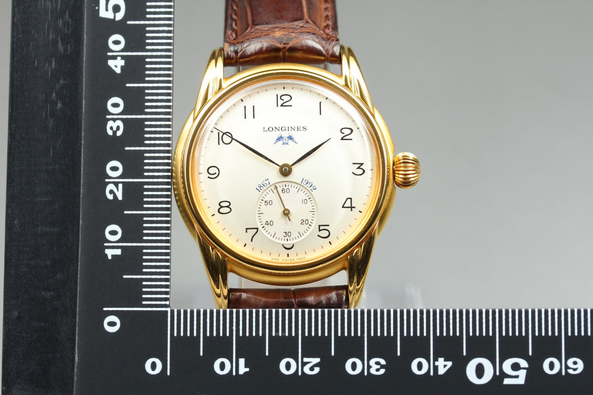Vintage LONGINES 125th Anniversary 5254 Manual Small Seconds Men's Watch 33mm JP