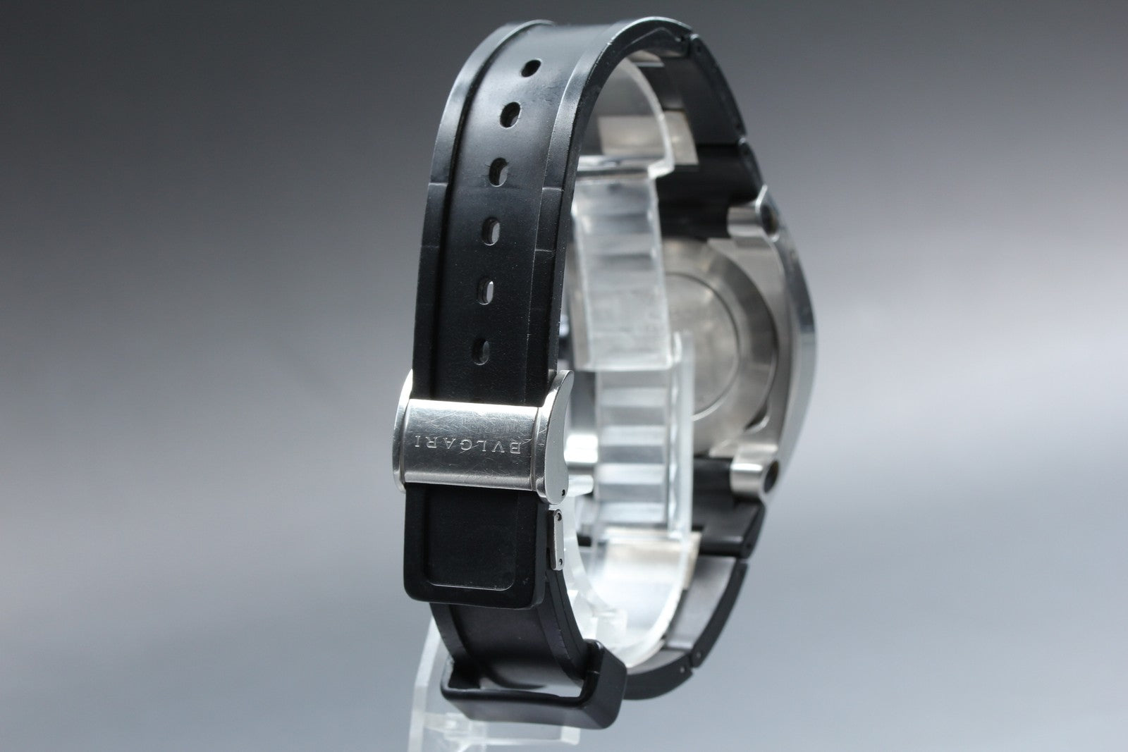 BVLGARI Elgon EG35S Black Dial Automatic Date Men's Watch 35mm JAPAN Exc+5