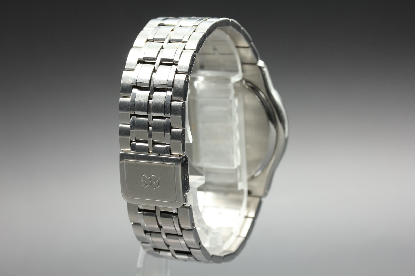 Vintage SEIKO Grand Seiko 8N65-9000 Quartz Unisex Silver Watch 36mm From JAPAN