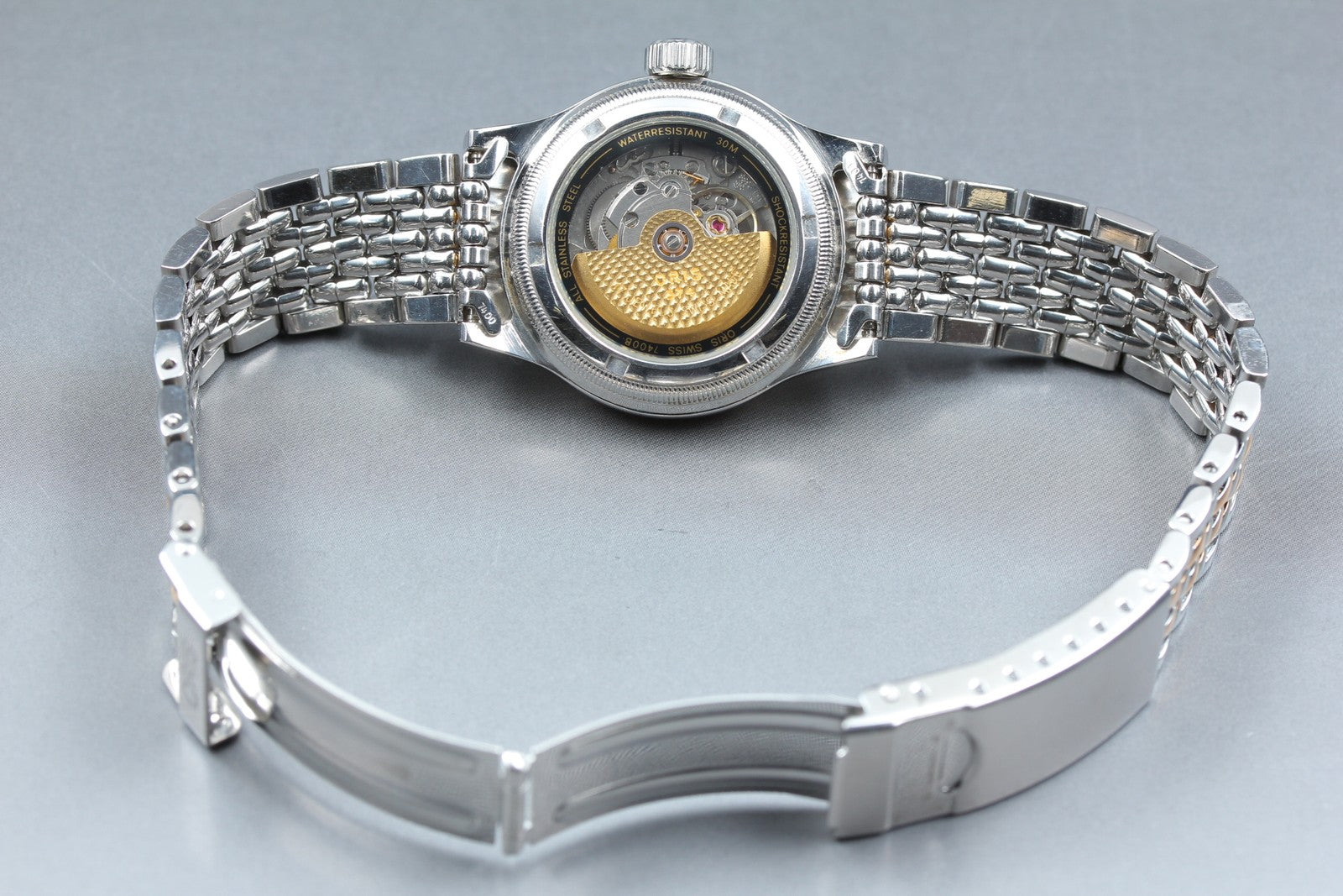 Vintage ORIS Big Crown Pointer Date 7400B Silver Automatic Unisex Watch 32mm JP