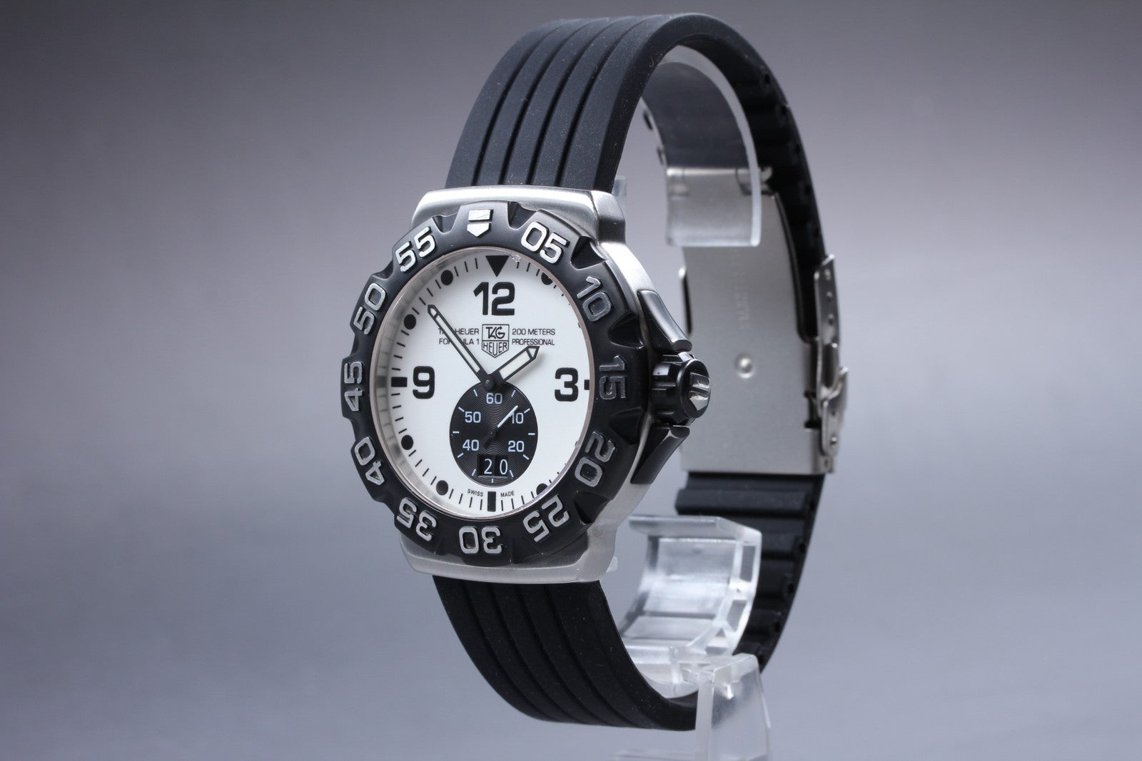 Exc+5* Tag Heuer Formula 1 WAH1011.BA0854 White Quartz Men's Watch 44mm JAPAN