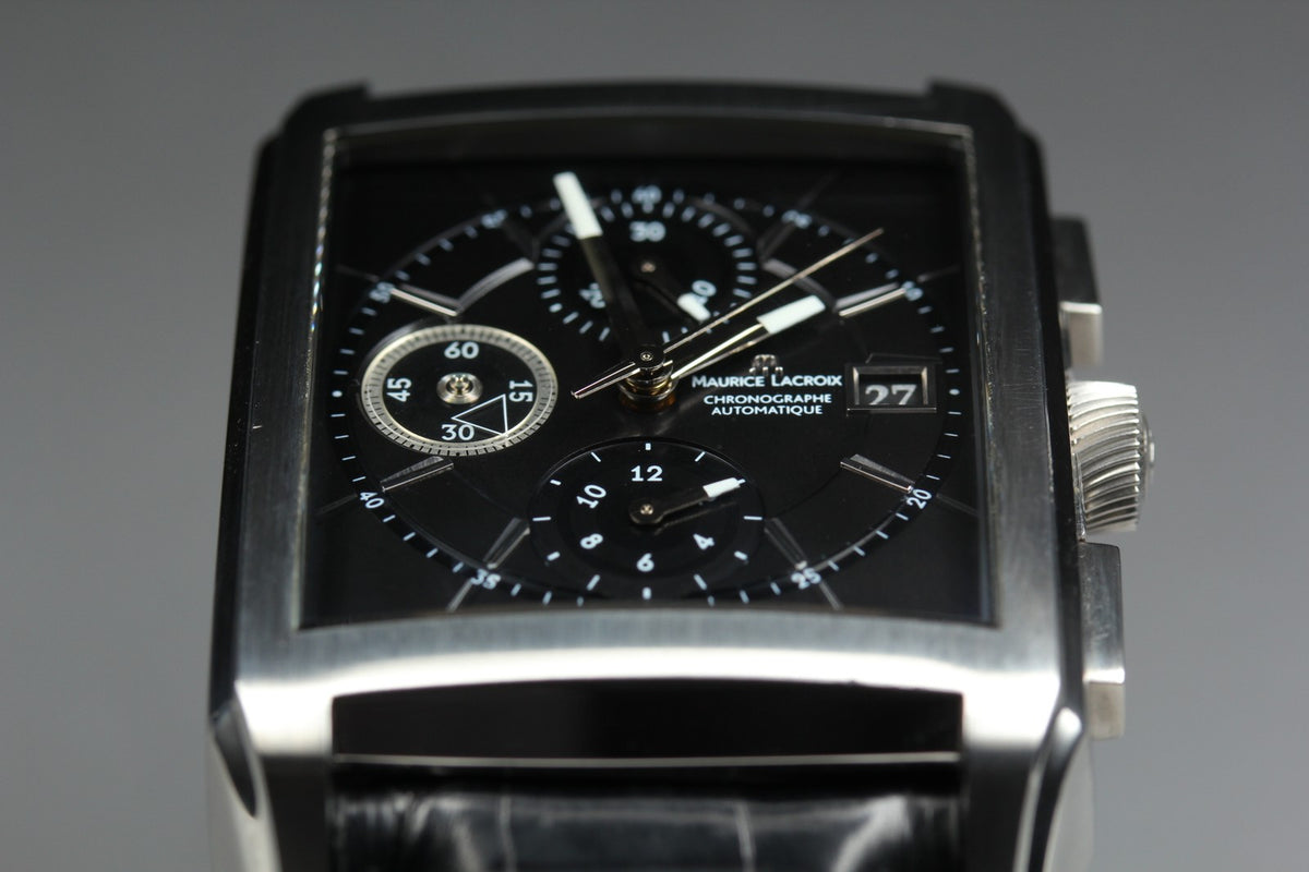 Maurice Lacroix Chronograph PT6197-SS001-330 Automatic Men's Watch 37mm JP Box