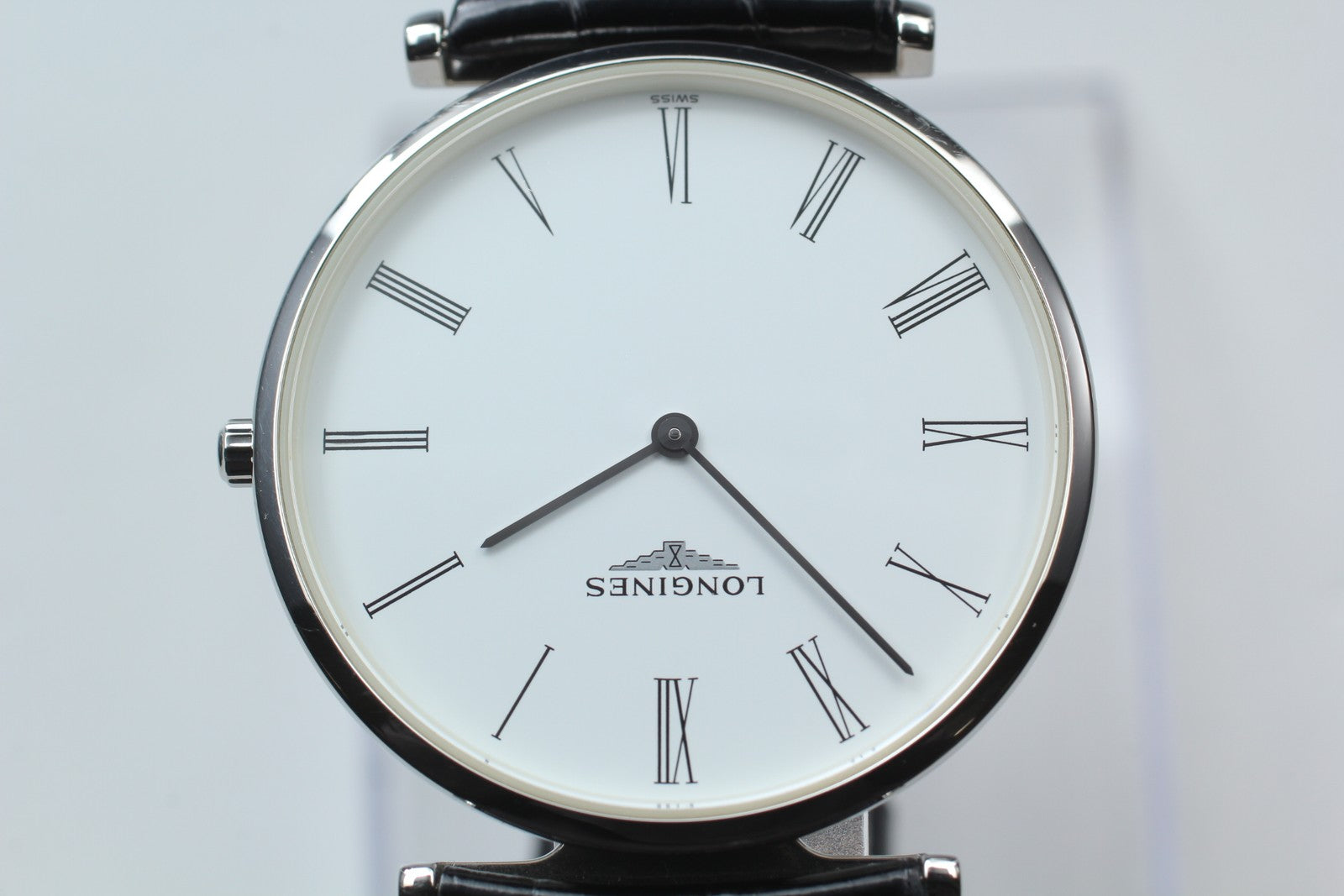 New Batt LONGINES Grand Classic L4.755.4 Quartz White Men's Watch 36mm Exc+5*Box