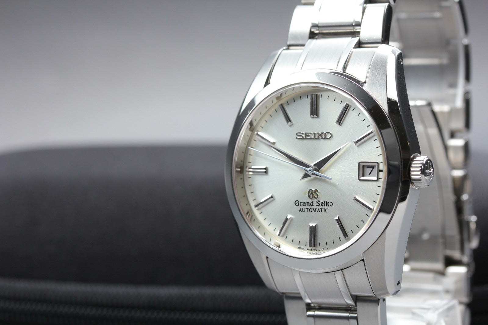 SEIKO Grand Seiko SBGR001 9S55-0010 Silver Automatic Date Men's Watch 36mm JAPAN