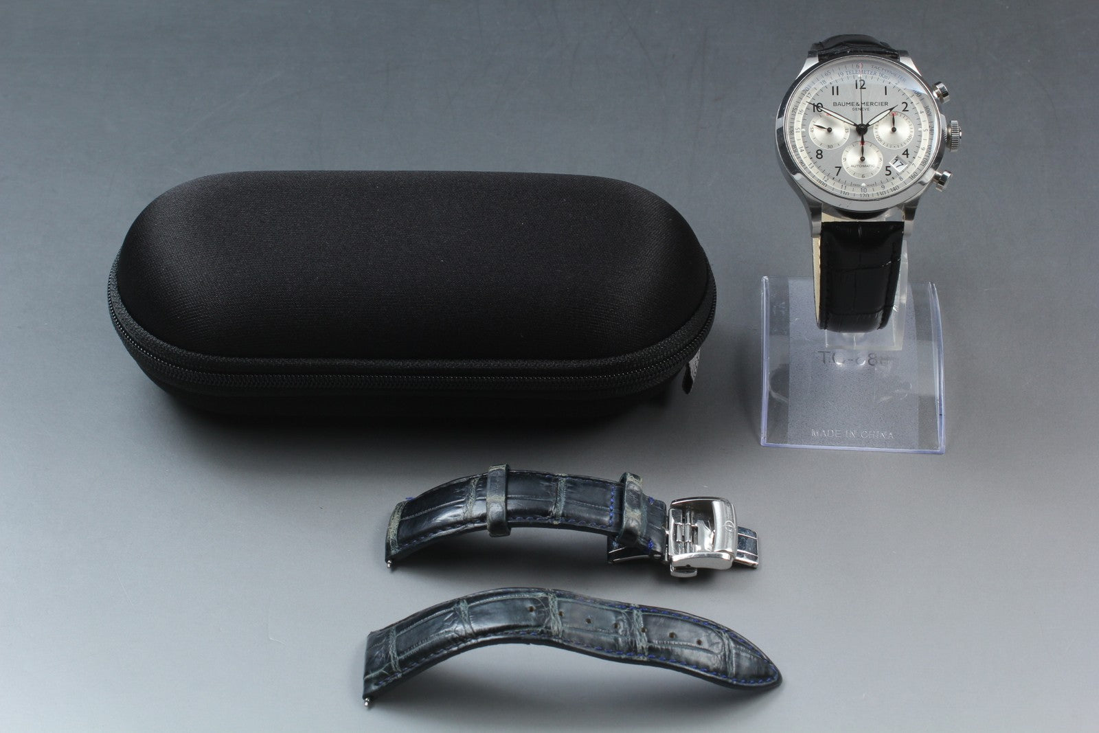 BAUME&MERCIER Capeland 65716 Automatic Chronograph Date Men's Watch 44mm JAPAN