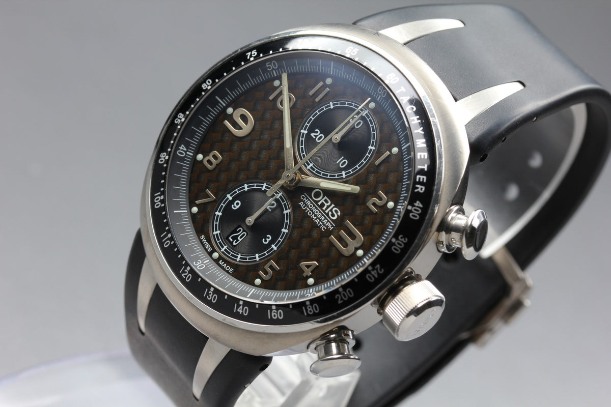 Overhauled Limited ORIS Williams TT3 7587 Automatic Brown Dial Men's Watch 43mm