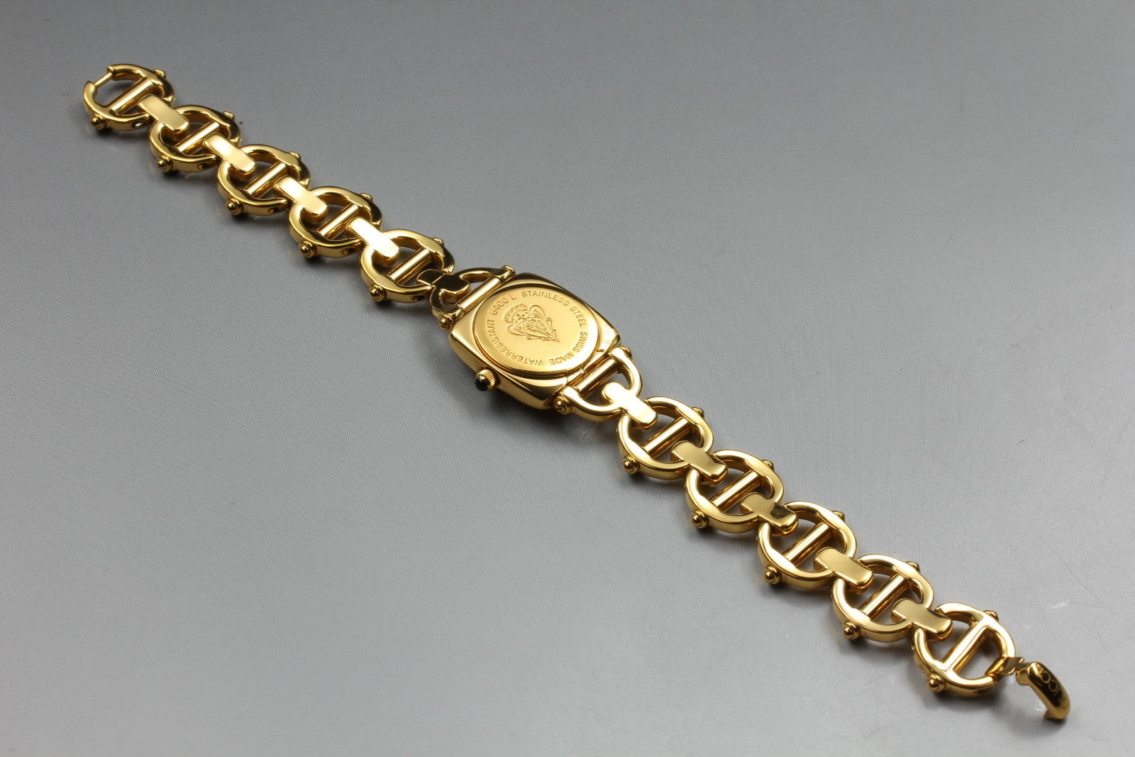 Vintage GUCCI Horsebit 6400L White Dial Gold 20mm Woman's Quartz Watch JAPAN