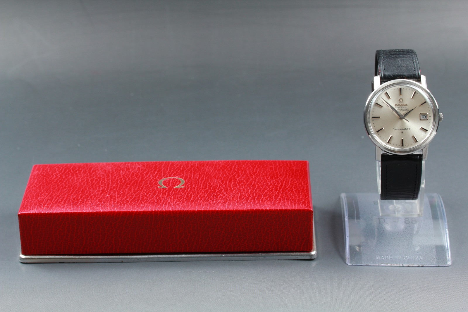 Vintage OMEGA Constellation 168.018 Automatic Silver Men's Watch 35mm JP Exc+5