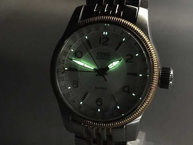 ORIS Big Crown Pointer Date 7628-43 Automatic Silver Men's Watch 39mm JAPAN Box