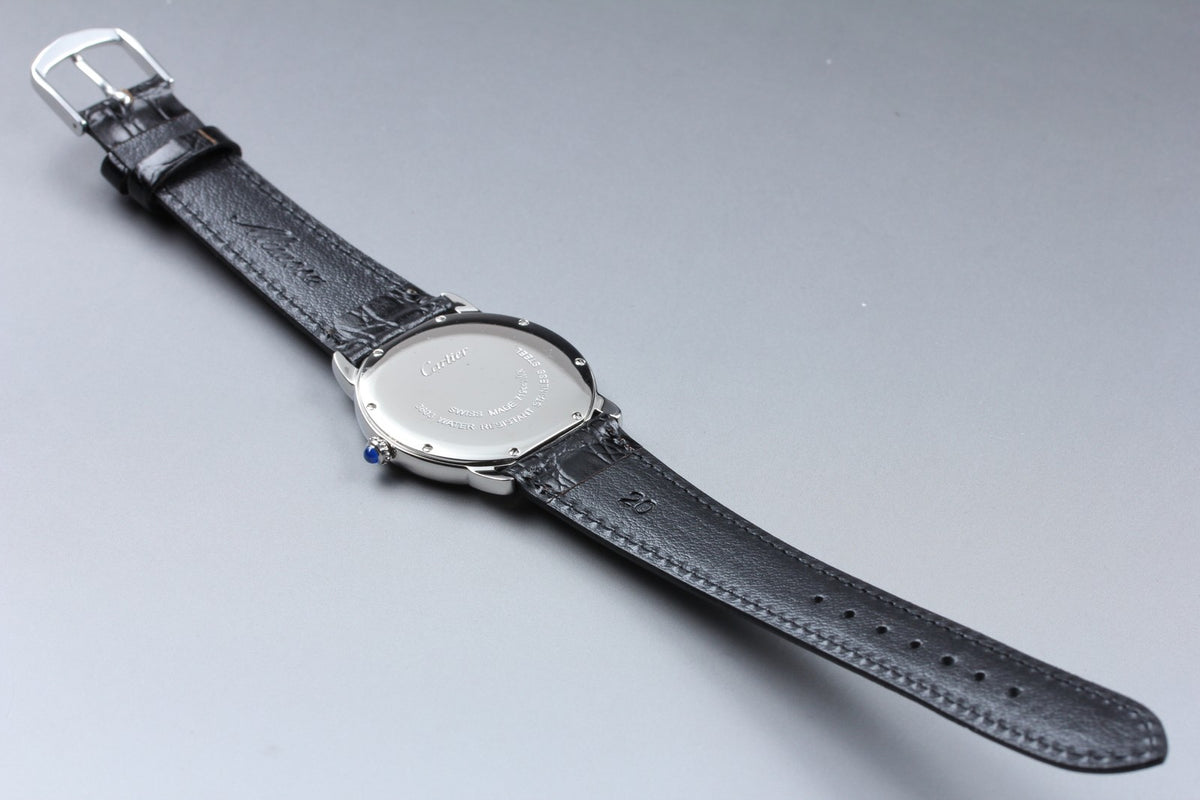 Cartier Ronde Solo de Cartier 3603 Silver Quartz 35mm Unisex Watch Polished Box