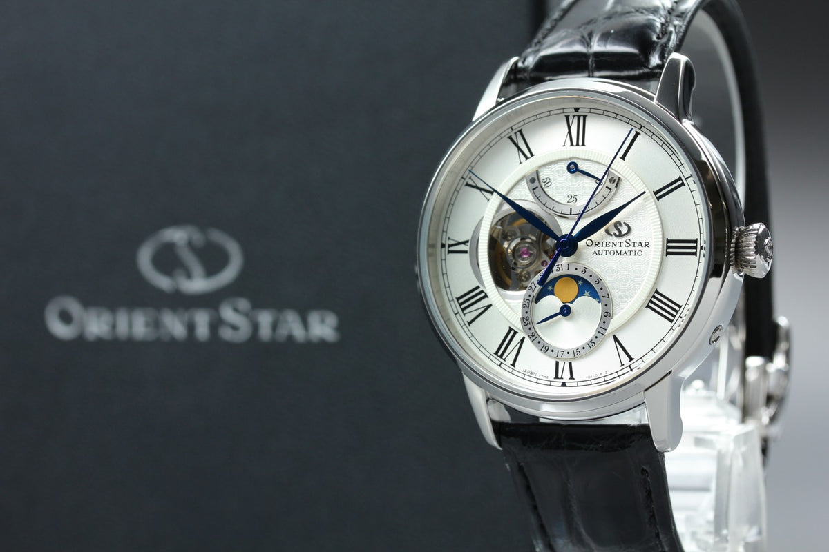 ORIENT STAR Mechanical Moon Phase F7M6-UAB0 40mm Automatic Men's Watch JAPAN