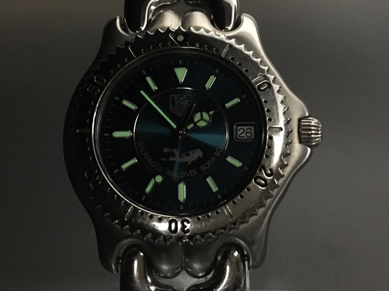 Limited Edition TAG HEUER SEL "Teal" Bora Bora WG111K Quartz Men's Watch 36mm JP