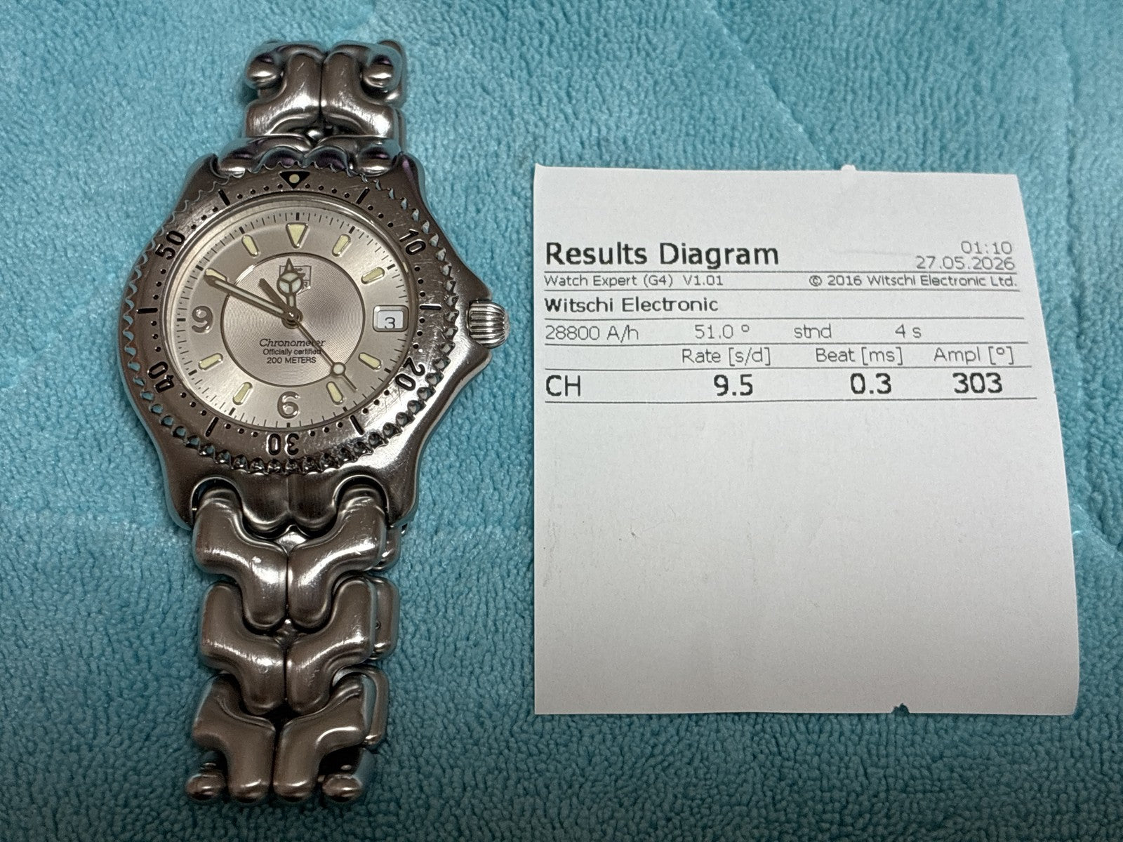 Vintage TAG HEUER SEL WG5112-P0 Automatic Silver Dial Men's Watch 36mm JAPAN Box