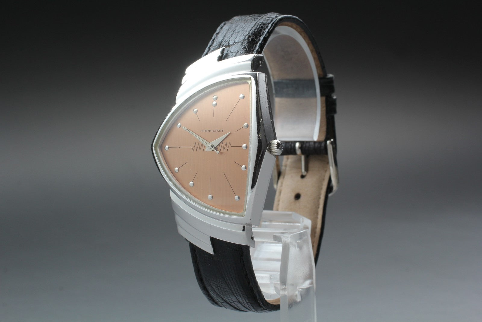 New Batt* Hamilton Ventura 6251 Registered Edition Pink Dial Quartz 32mm Exc+5