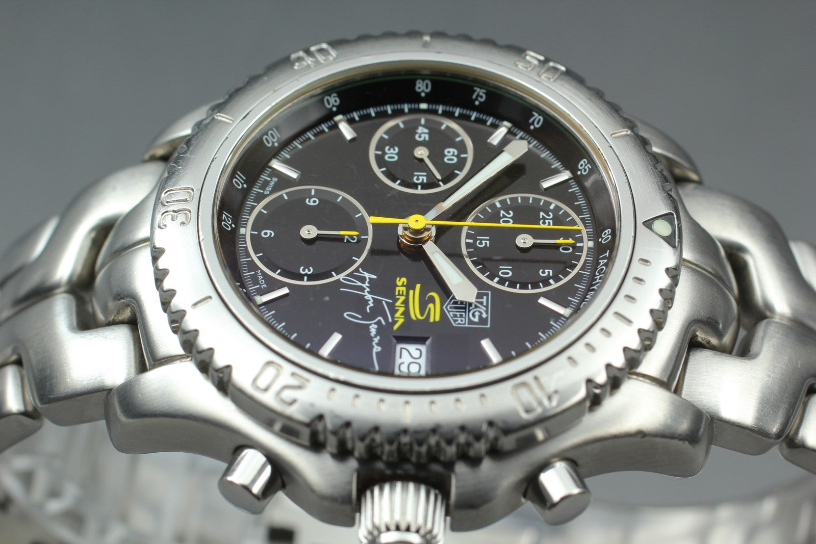 Limited TAG HEUER Link Ayrton Senna CT2115 Automatic Men's Watch 42mm JP