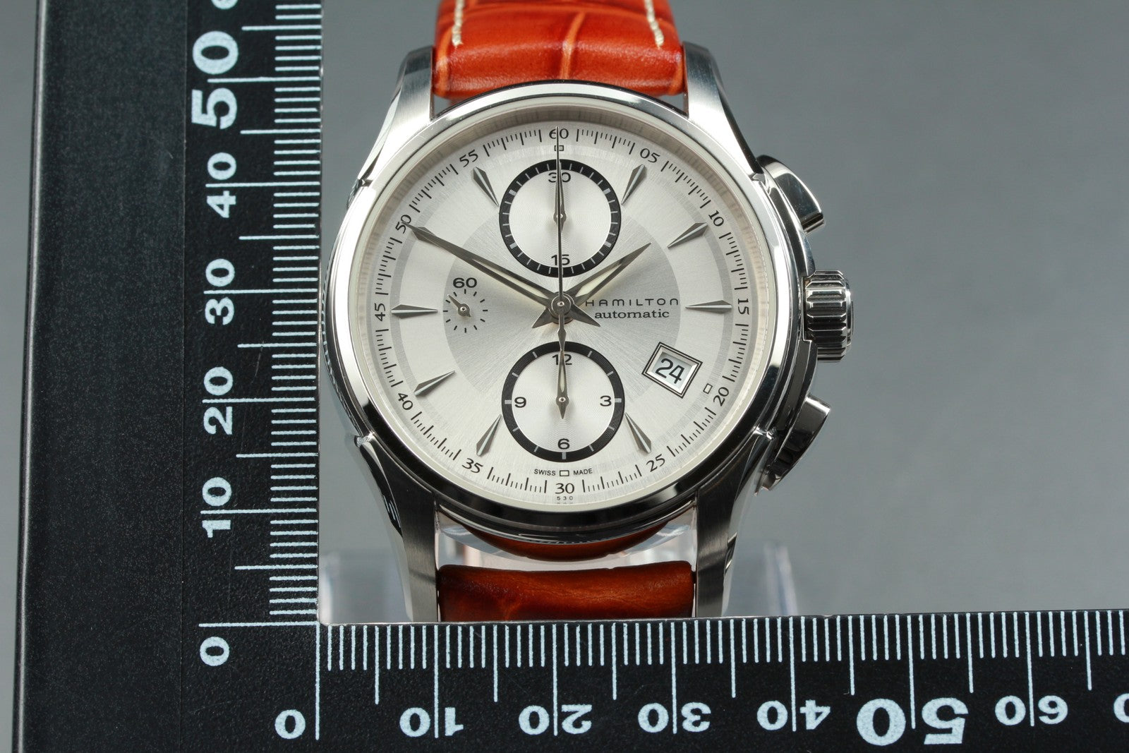 Near MINT Box Hamilton Jazzmaster Auto Chronograph H326160 Automatic Men’s Watch