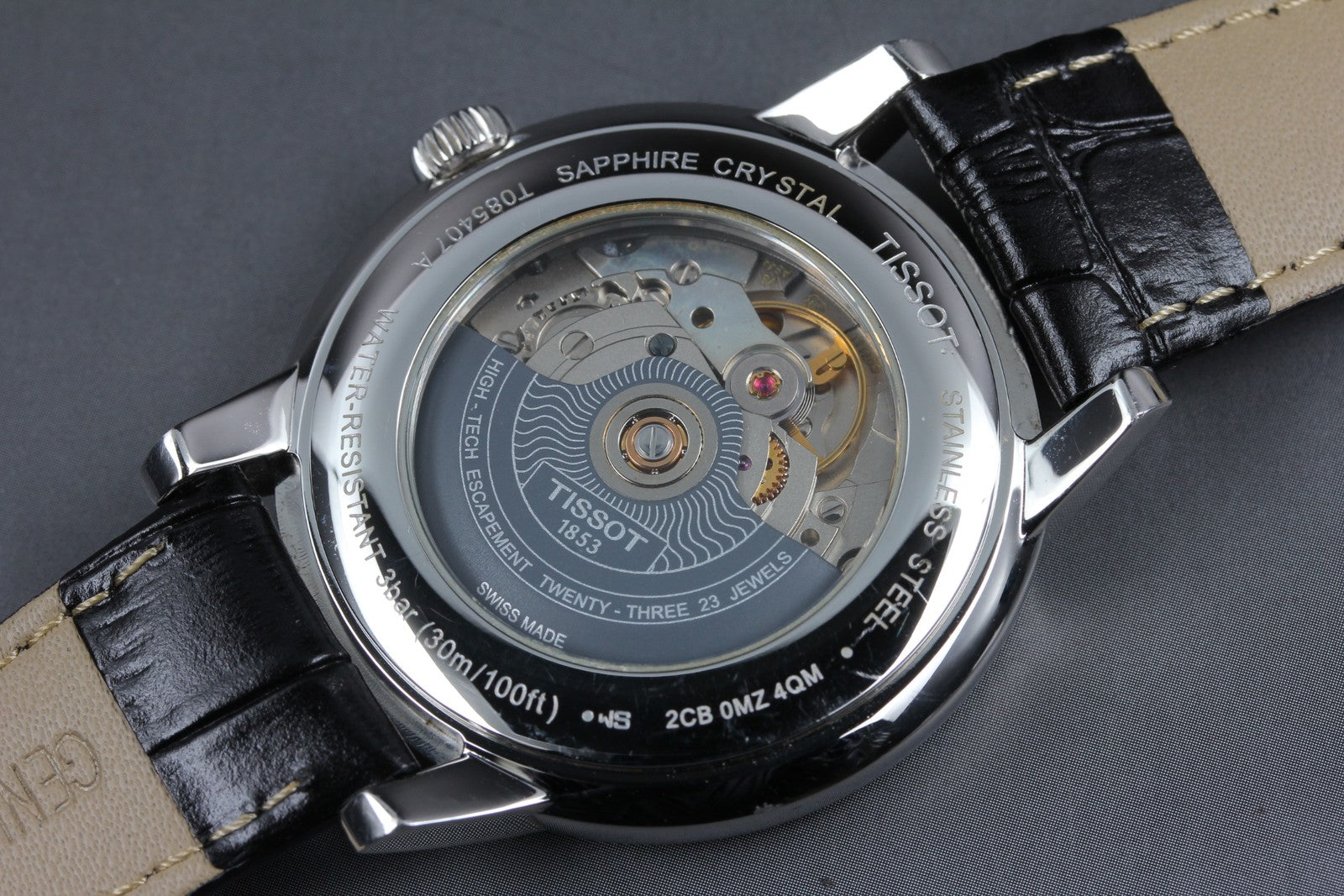 Tissot Powermatic 80 T085407A Automatic White Men's Watch 39mm JAPAN Exc+5*Box