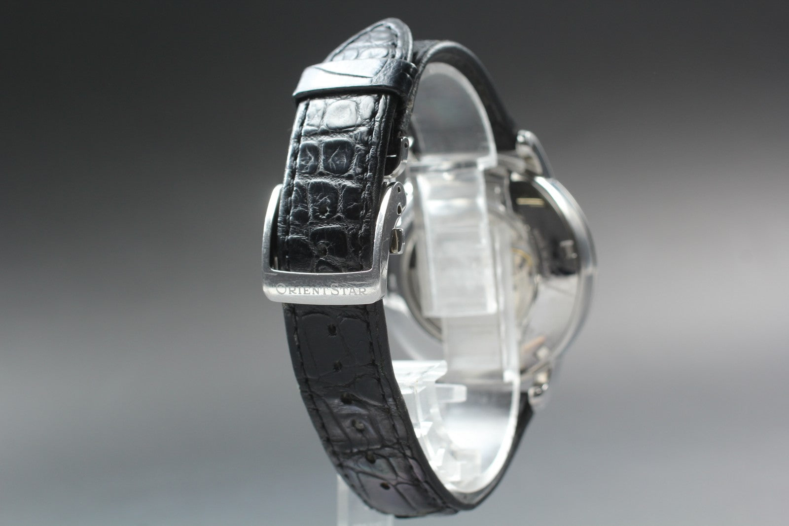 ORIENT STAR F7X6-UAA0 Moon Phase Automatic Silver Date Men's Watch 41mm Exc+5