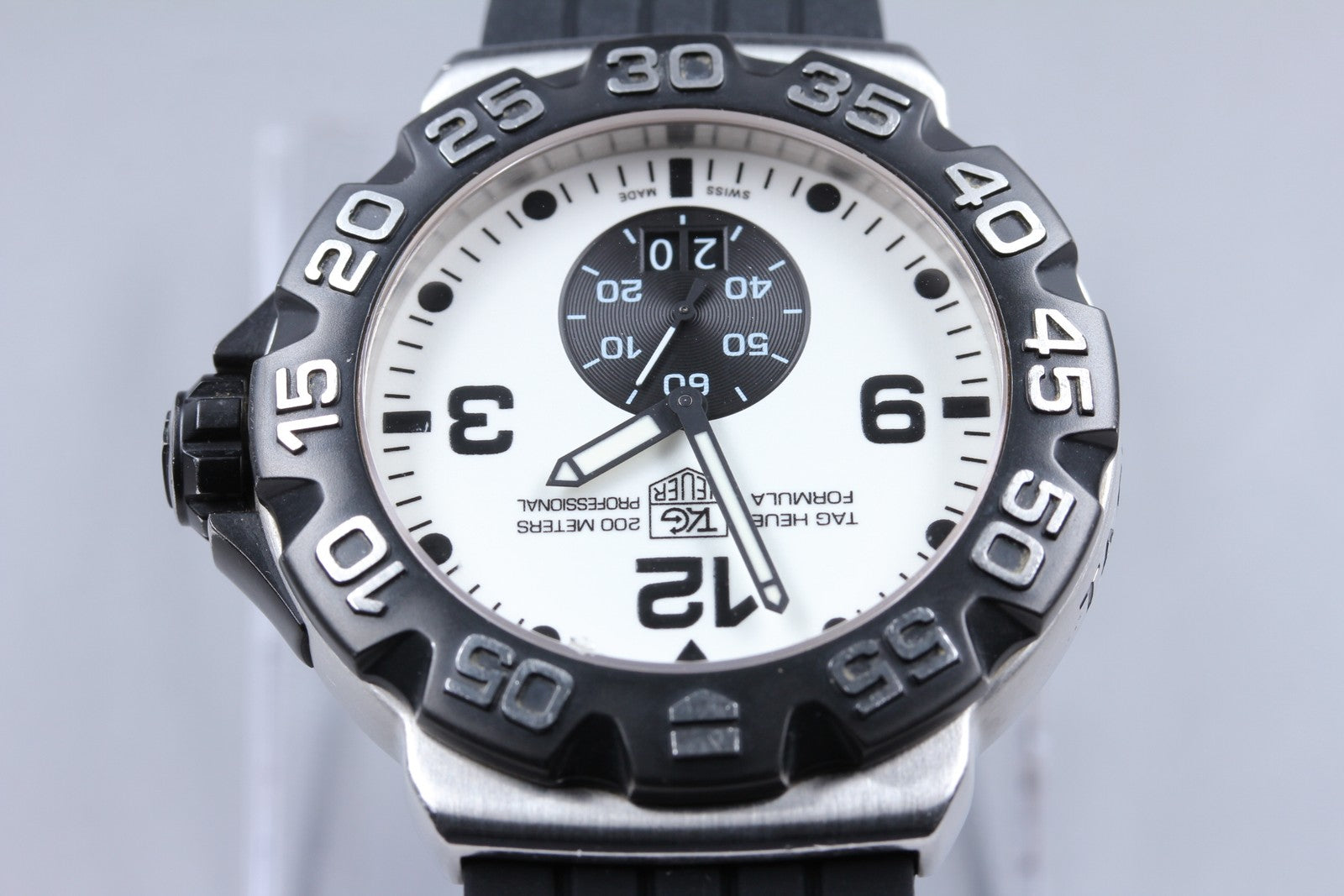 Exc+5* Tag Heuer Formula 1 WAH1011.BA0854 White Quartz Men's Watch 44mm JAPAN
