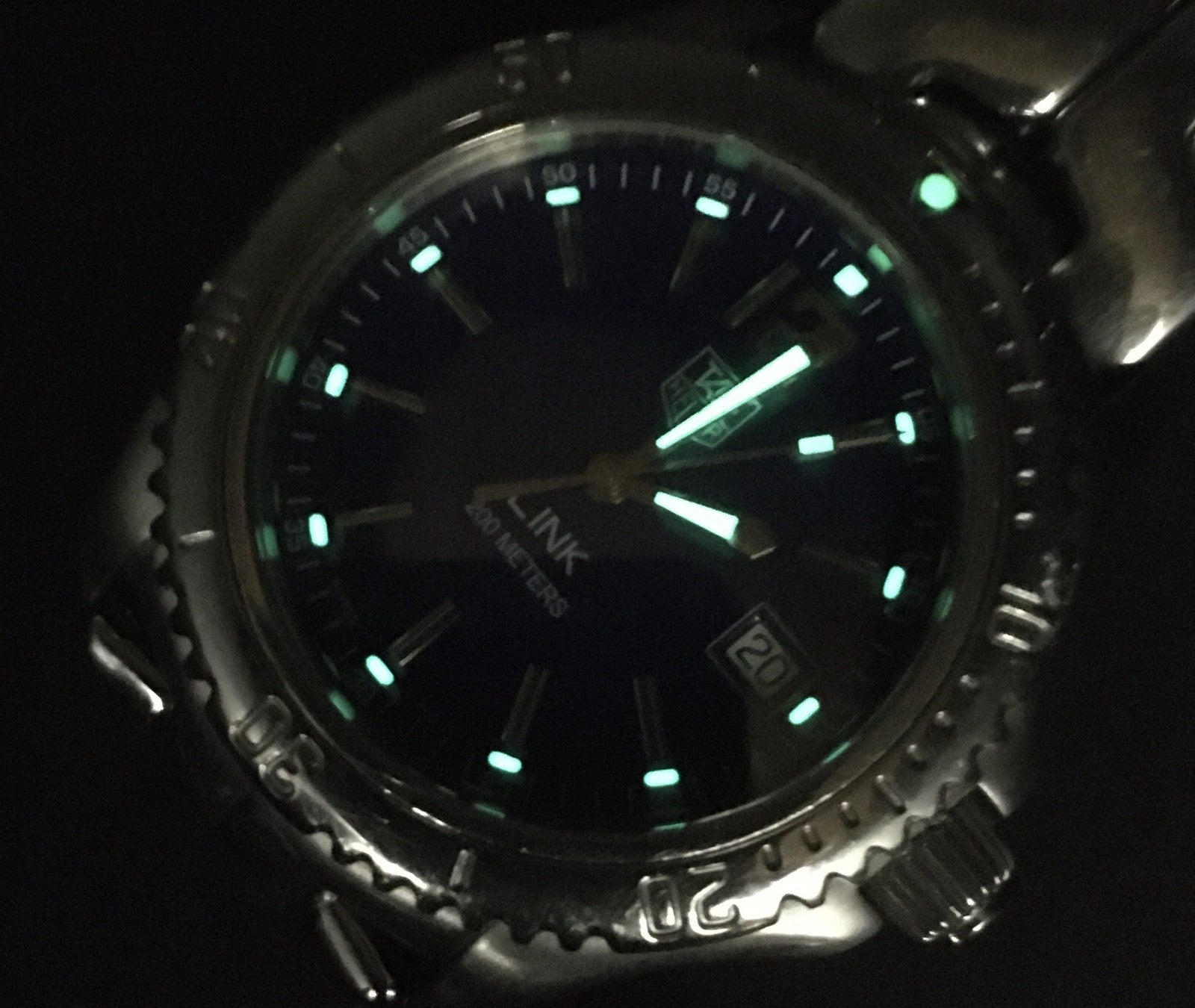 TAG Heuer LINK Professional WT1113-0 Blue Men's Watch Quartz 40mm JAPAN Box