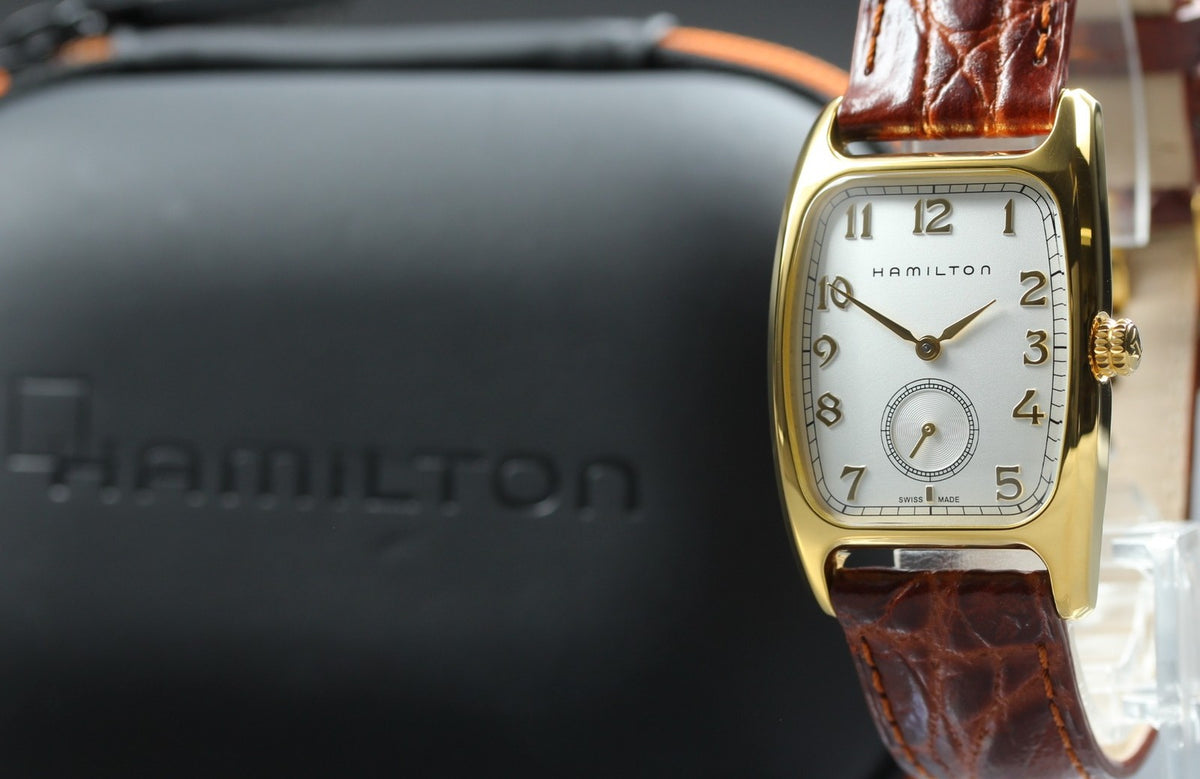 Hamilton American Classic Bolton H134310 27mm Gold Small Second Qz Unisex Watch