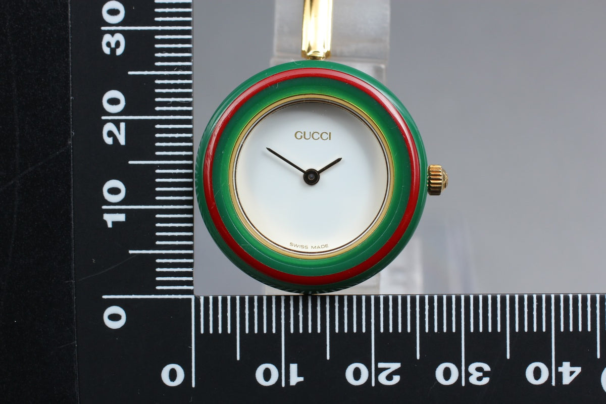 New Batt GUCCI Change Bezel 11/12.2 12Color Quartz Women's Watch From JAPAN Box