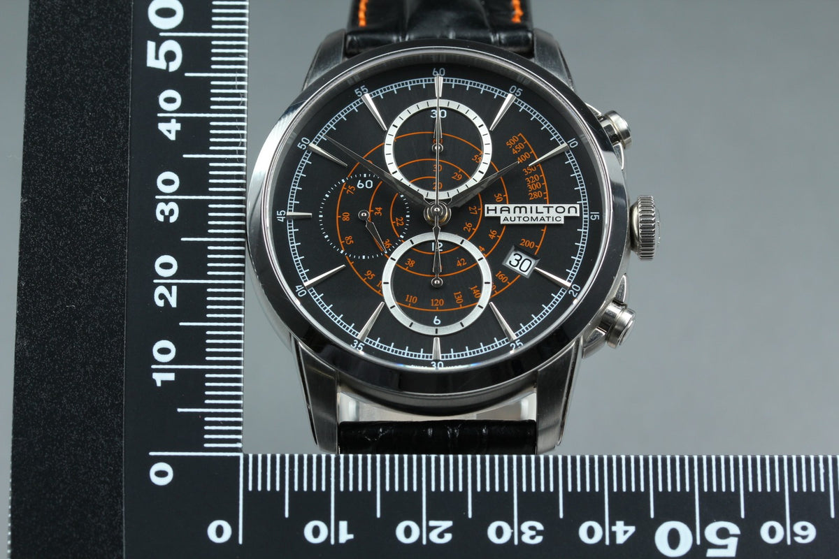 Hamilton Railroad Chronograph H406560 Automatic Black Men's Watch 43mm JAPAN box