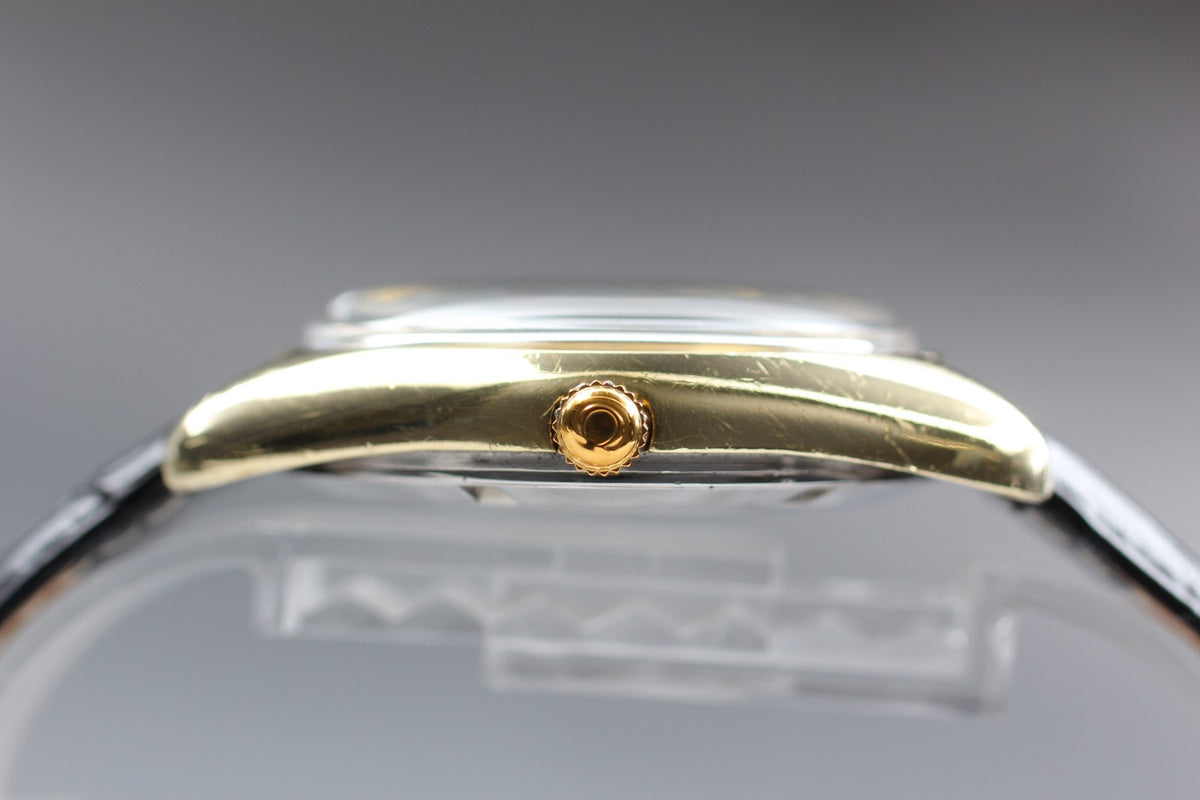 OMEGA Seamaster Gold 166.067 Cal.565 Date 35mm Automatic Men's Watch Vintage