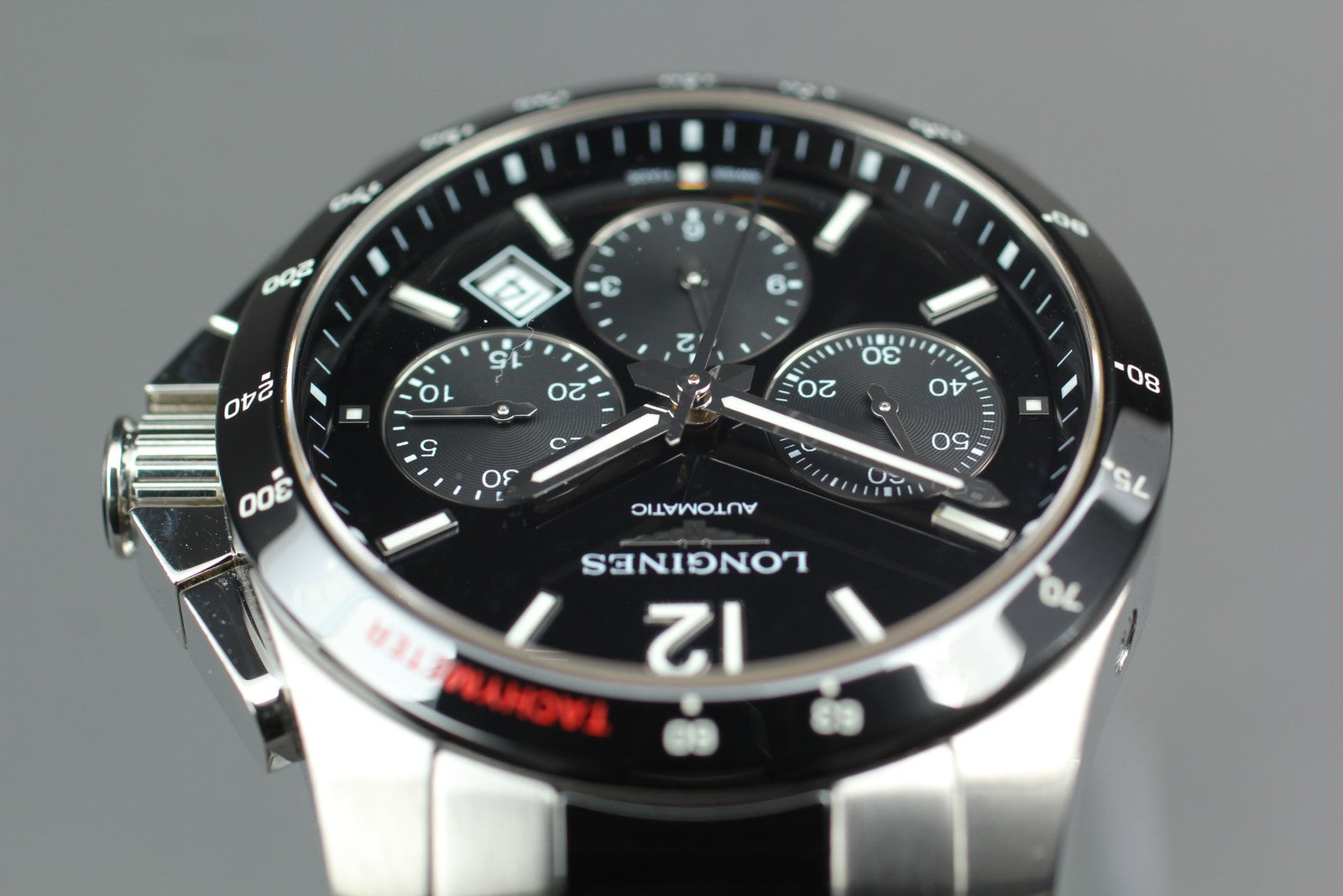 LONGINES Conquest L2.744.4 Black Automatic Date Men's Watch 41mm JAPAN Box