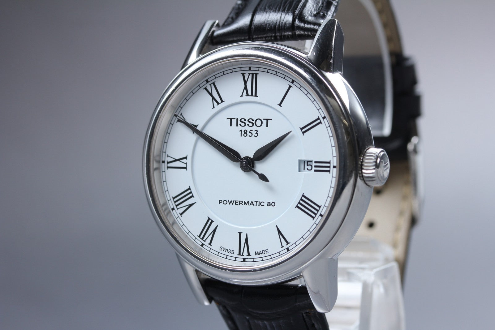 Tissot Powermatic 80 T085407A Automatic White Men's Watch 39mm JAPAN Exc+5*Box