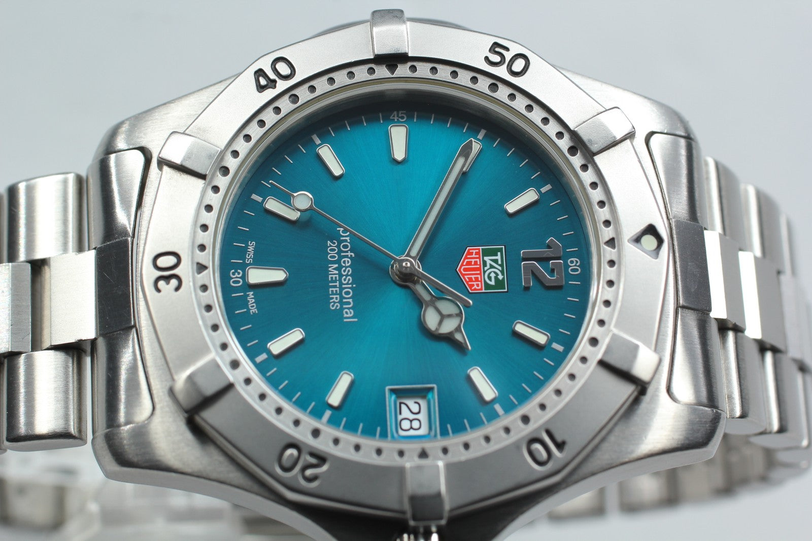 TAG HEUER Professional 2000 WK1119-1 Blue Turquoise Dial 38mm Men’s Quartz Watch